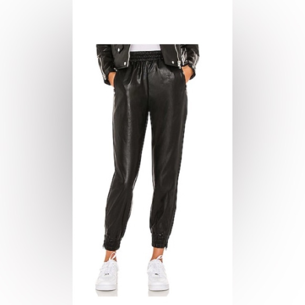 superdown Faux Leather Jogger